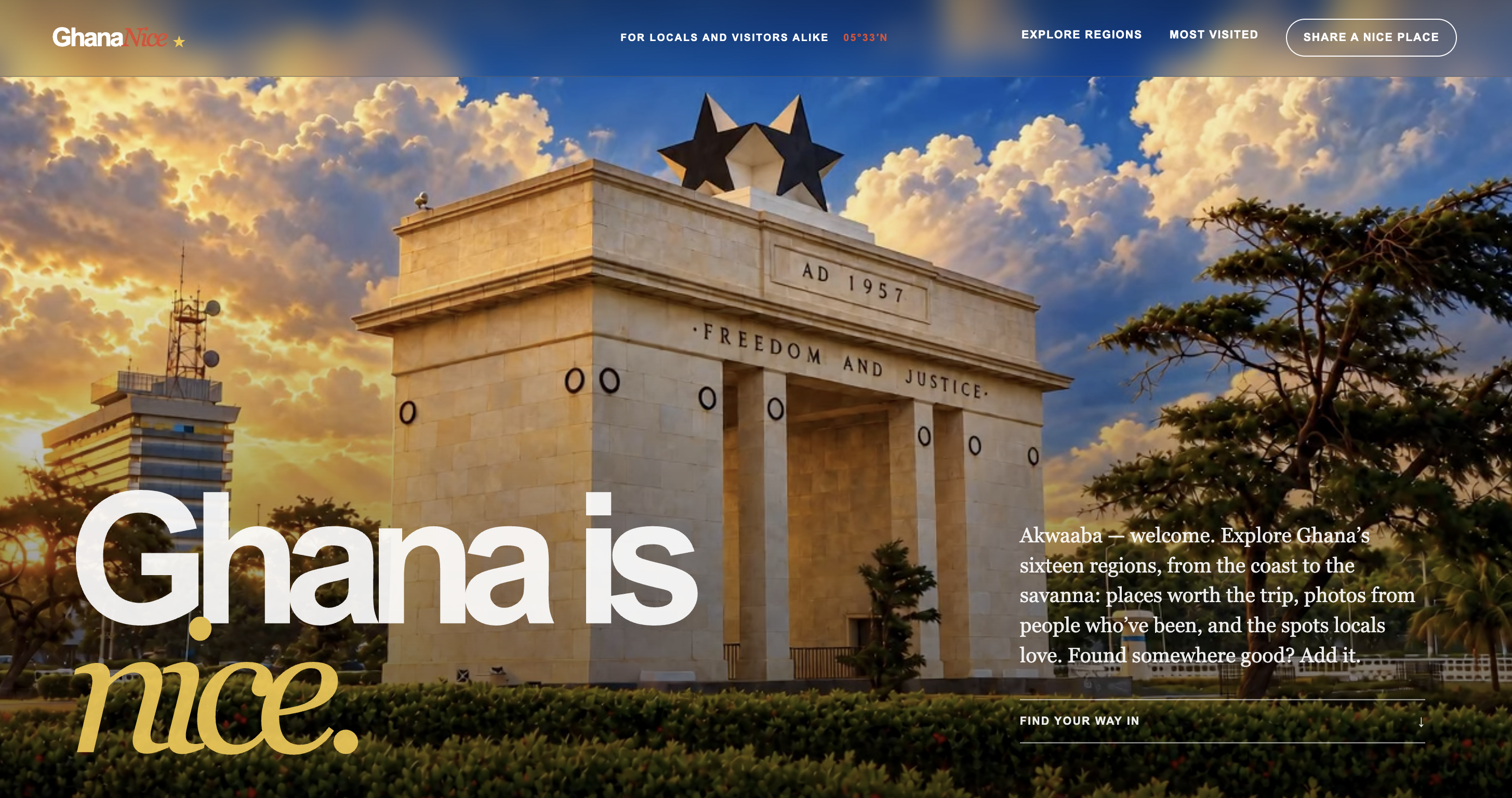 Ghana Nice homepage